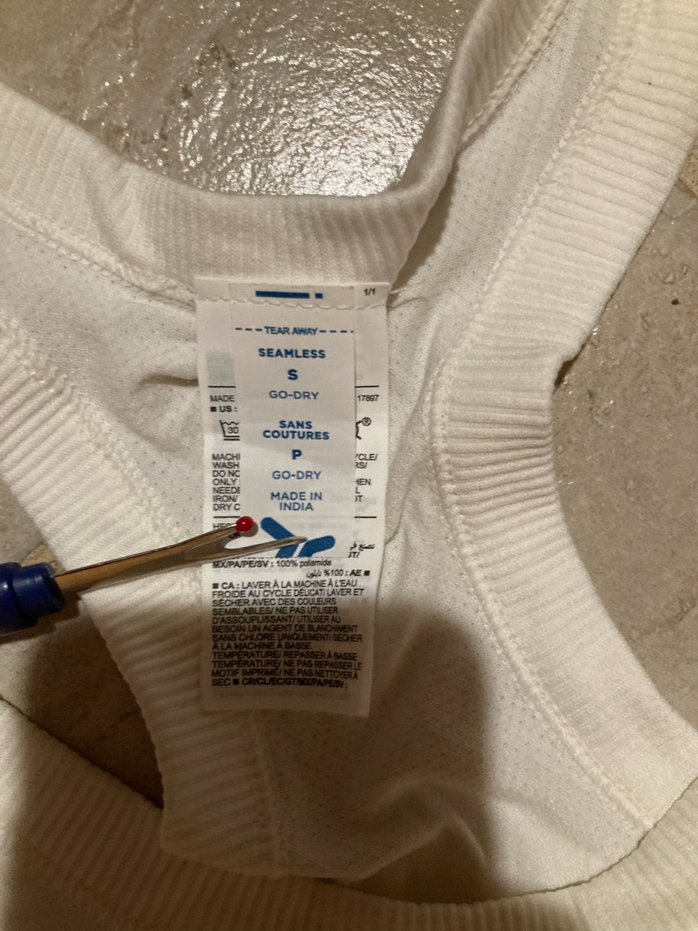 Joe Fresh Women’s White Ribbed Racerback Tank Top - Picture 2 of 3